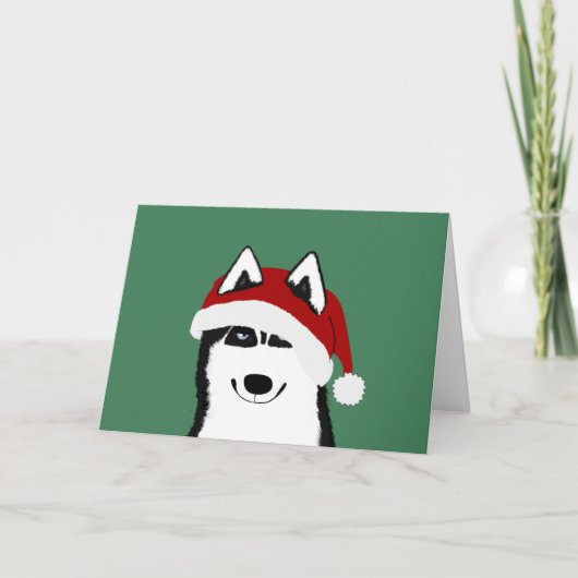 Husky wenskaart kaart (Voorkant)