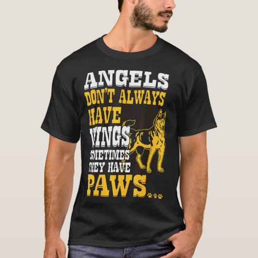Husky Wings hebben pokken T-shirt (Voorkant)