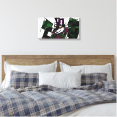Husky winter canvas afdruk (Insitu (Slaapkamer))