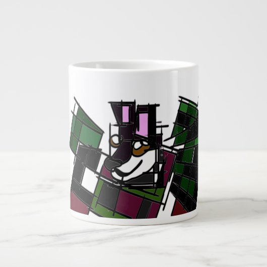 Husky winter grote koffiekop (Voorkant)