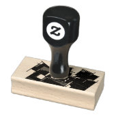 Husky winter rubberstempel (Stempel)
