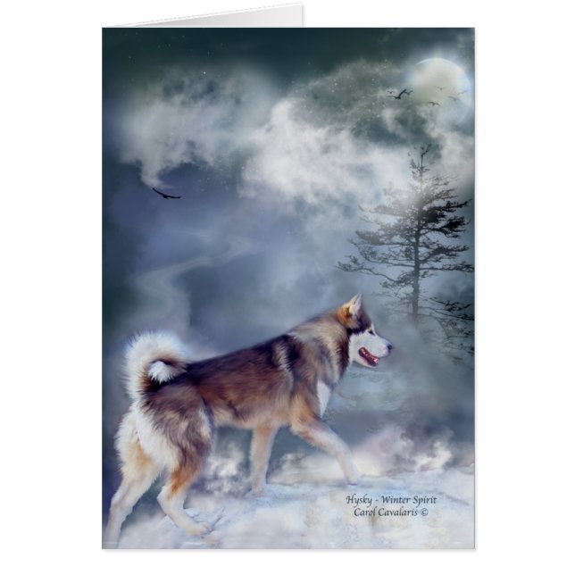 Husky-Winter Spirit ArtCard (Voorkant)