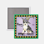 Husky Witch Magneet (Voorkant / Achterkant)