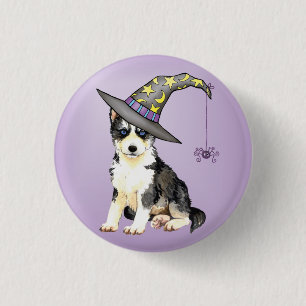Husky Witch Ronde Button 3,2 Cm