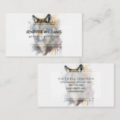 Husky wolf hond dier, mooi visitekaartje (Voorkant / Achterkant)