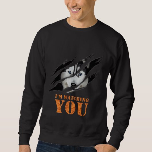 Husky Wolf Quote Trui (Voorkant)