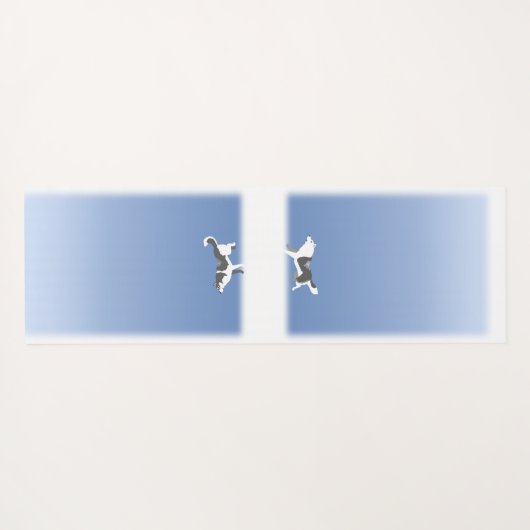 Husky Yoga Mats Malamute / Husky Sled Dog Mat (Achterkant (horizontaal))