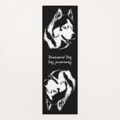 Husky Yoga Mats Malamute / Husky Sled Dog Mat (Voorkant)