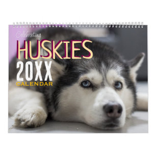 Husky's Hondenmuur Vieren Kalender