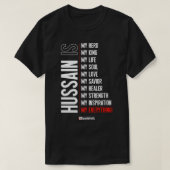Hussain is mijn... Muharram - Imaan Design Premiu T-shirt (Design voorkant)