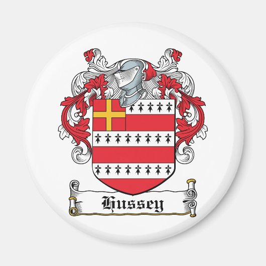 Hussey Family Crest Magneet (Voorkant)