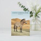 Hustai National Park Mongolië Briefkaart (Staand voorkant)