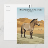 Hustai National Park Mongolië Briefkaart (Voorkant / Achterkant)
