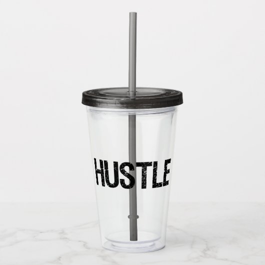 Hustle Acryl Drinkbeker (Voorkant)