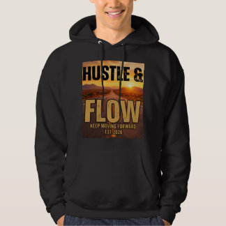 Hustle and Flow Minimal Streetwear Hoodie – Unisex