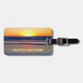 Hustle and Glow Sunset Vibes Bagagelabel (Voorkant horizontaal)