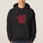 Hustle and Heart Quote Design Hoodie (Voorkant)