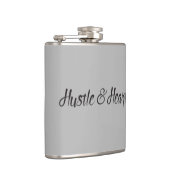 Hustle and Heart Typografie Heupfles (Rechts)