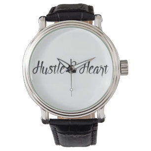 Hustle and Heart Typografie Horloge