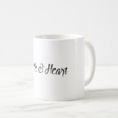 Hustle and Heart Typografie Koffiemok (Voorkant rechts)