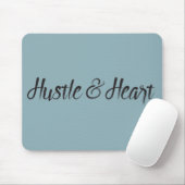 Hustle and Heart Typografie Muismat (Met muis)