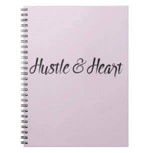 Hustle and Heart Typografie Notitieboek
