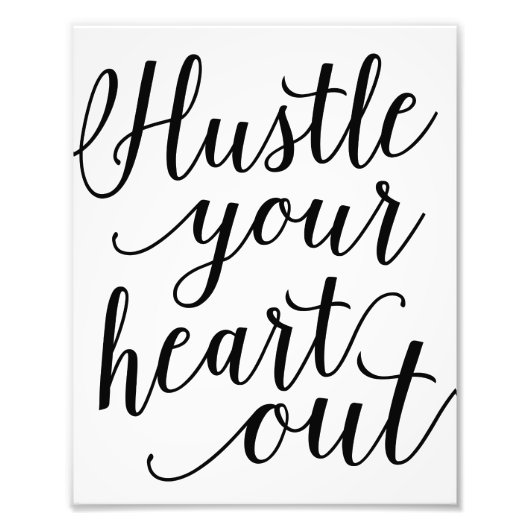 Hustle | Art Print Foto Afdruk (Voorkant)