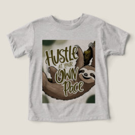 Hustle at Your Own Pace' Sloth Graphic