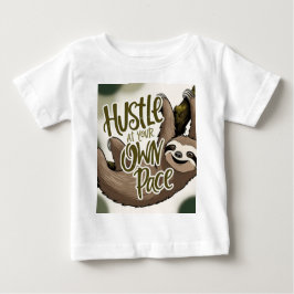 Hustle at Your Own Pace' Sloth Graphic