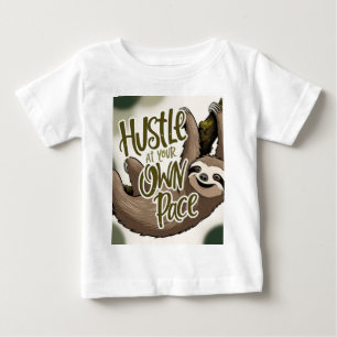 Hustle at Your Own Pace' Sloth Graphic