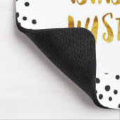 Hustle, Baby, Hustle Gold Cursive Gezegde Muismat (Hoek)