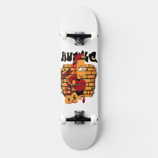 Hustle Bart Persoonlijk Skateboard (Voorkant)
