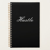 Hustle Black Modern Planner (Voorkant)
