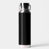 Hustle Black/Silver Waterfles (Achterkant)