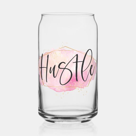 Hustle Blikvorm Glas (Voorkant)