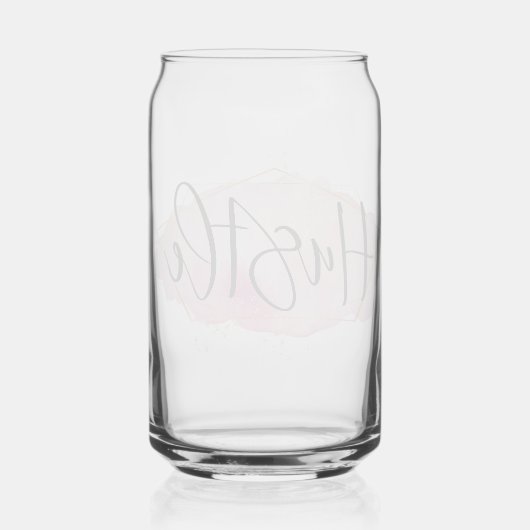 Hustle Blikvorm Glas (Achterkant)