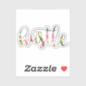 Hustle Boho floral Sticker (Vel)