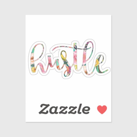 Hustle Boho floral Sticker (Vel)