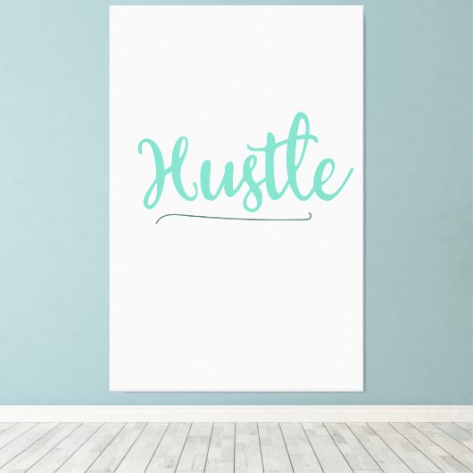 Hustle Canvas Afdruk (Insitu (Houten vloer))