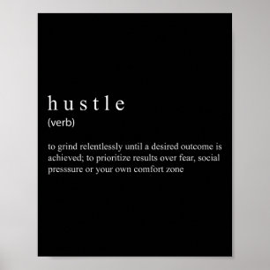 Hustle Definition Poster