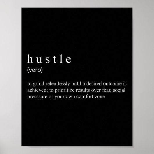 Hustle Definition Poster (Voorkant)