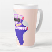 Hustle: dit is waar het om gaat! latte mok (Rechterhoek)