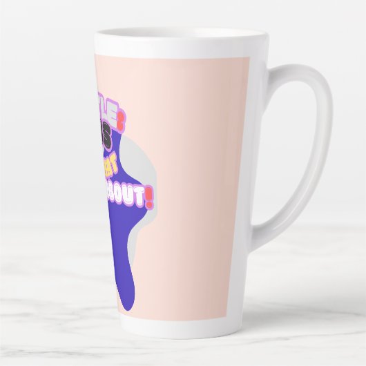 Hustle: dit is waar het om gaat! latte mok (Rechts)