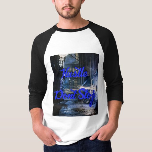 HUSTLE DONT STOP TEE T-SHIRT (Voorkant)