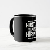 Hustle Entrepreneur Shirt Hustle tot je kater Mok (Voorkant links)