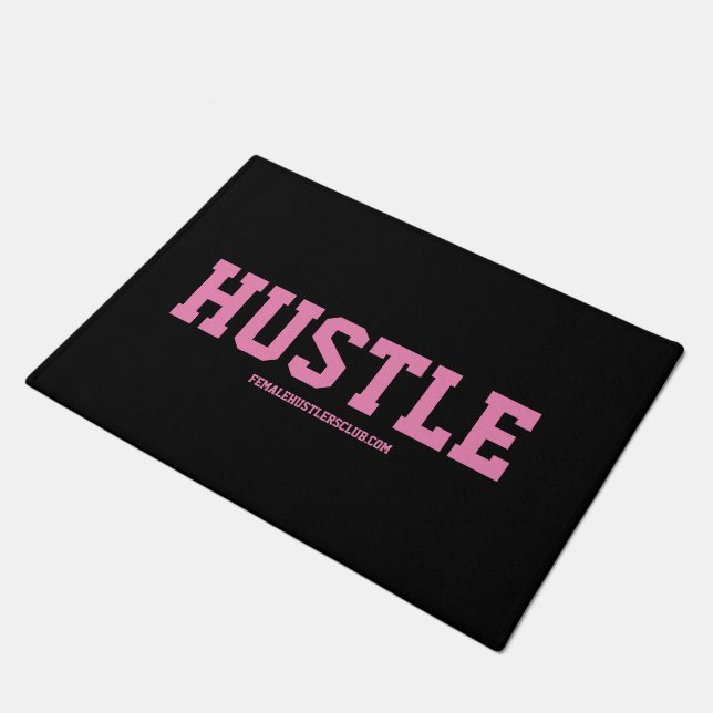 HUSTLE ENTREPRENUER QUOTE-VLOERMATTEN DEURMAT (Schuin)