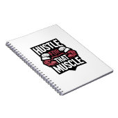 Hustle for That Muscle - Grappige Gym Motivatie Notitieboek (Rechterzijde)
