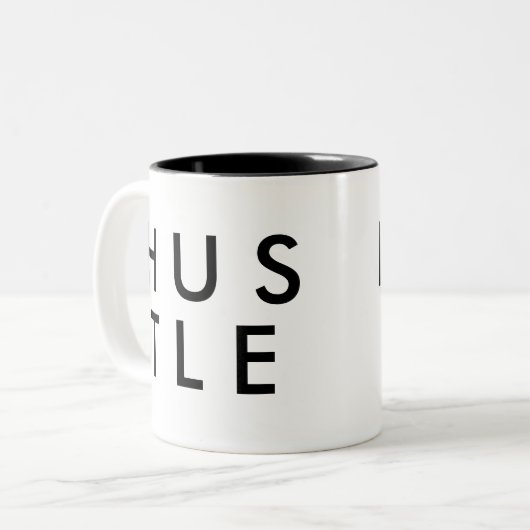 Hustle | Funny Humor Joke Slogan Mok (Voorkant links)