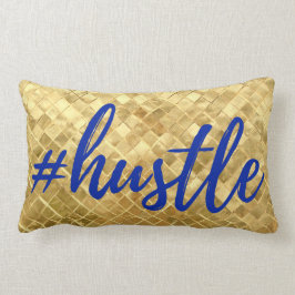 #Hustle Gold Texture Pillow Kussen