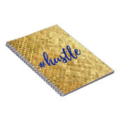 Hustle Gold Texture Spiral notebook Notitieboek (Rechterzijde)